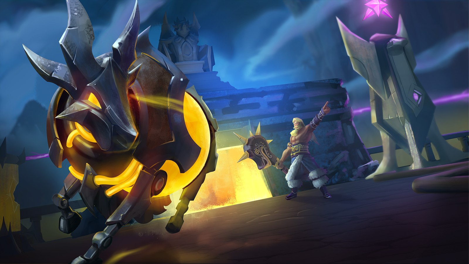 Kerapac in a high-detail RuneScape battle scene