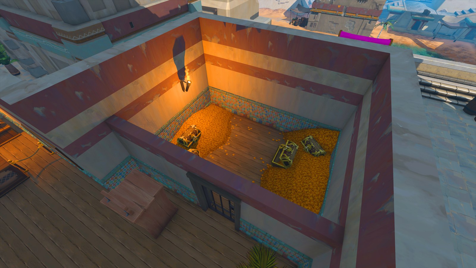 The high-detail desert city of Menaphos near Sophanem Slayer Dungeon