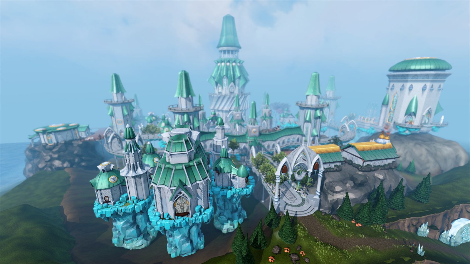 The crystal city of Prifddinas, one stop on Velheim's lockpicking route
